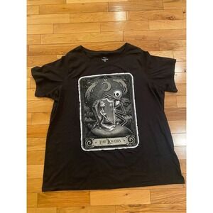Disney Nightmare Before Christmas Tarot Card‎ Lovers Graphic T Shirt